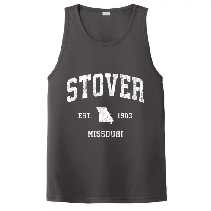 Stover Missouri Mo Vintage Athletic Performance Tank