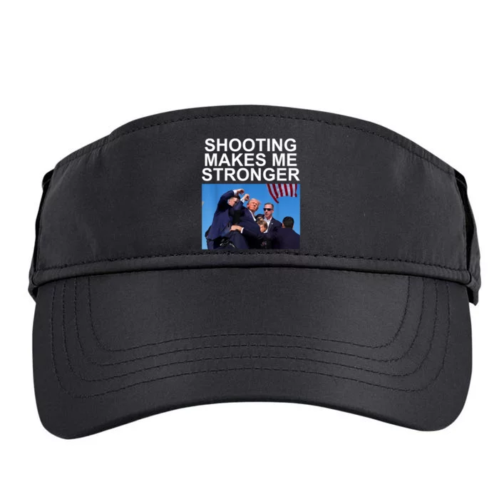 Shooting Makes Me Stronger Trump 2024 Adult Drive Performance Visor