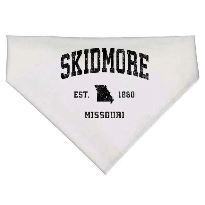 Skidmore Missouri Mo Vintage Athletic USA-Made Doggie Bandana