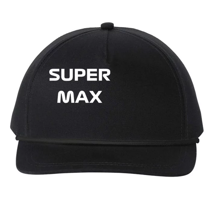 Super Max Snapback Five-Panel Rope Hat