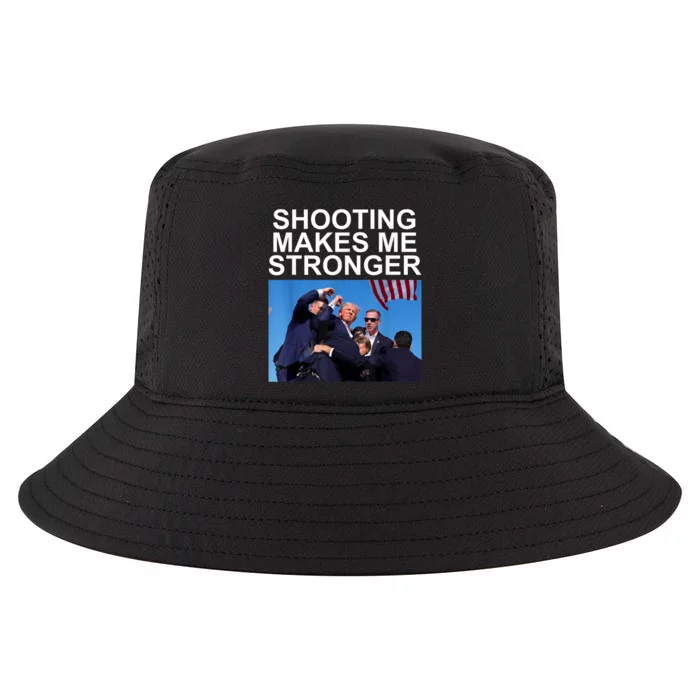 Shooting Makes Me Stronger Trump 2024 Cool Comfort Performance Bucket Hat