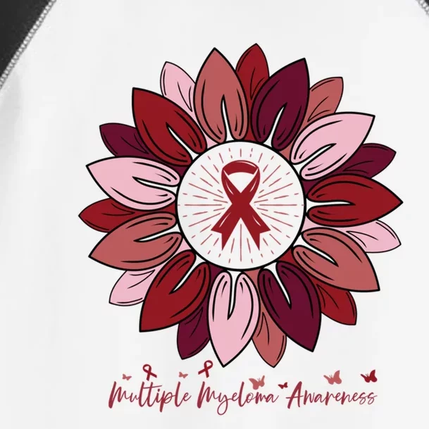 Sunflower Multiple Myeloma Awareness Month Gift Toddler Fine Jersey T-Shirt