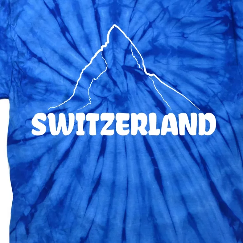 Switzerland Matterhorn Mountaineer Snow Ski Lovers Gift Tie-Dye T-Shirt