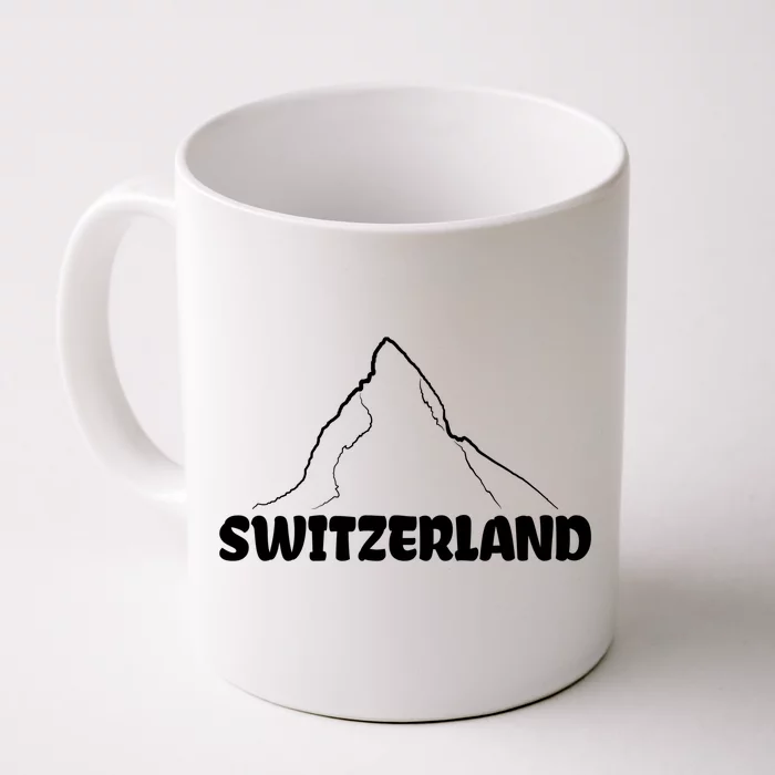 Switzerland Matterhorn Mountaineer Snow Ski Lovers Gift Front & Back Coffee Mug