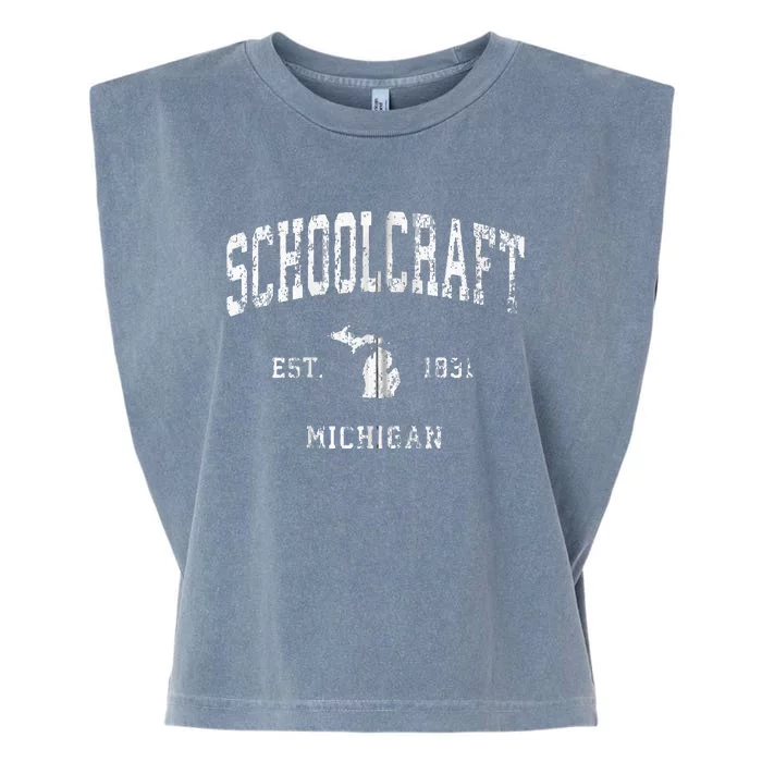 Schoolcraft Michigan MI Vintage Athletic Sports Garment-Dyed Women's Muscle Tee