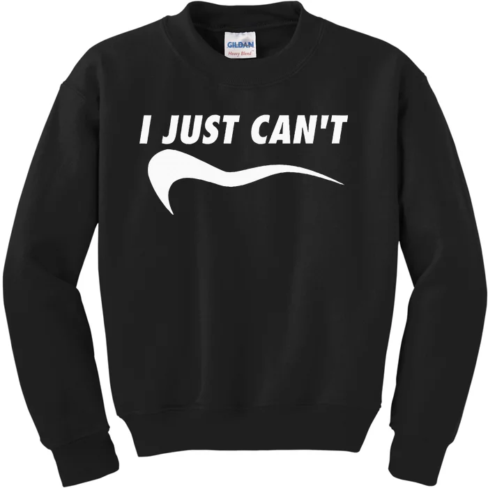 Sarcastic Me Motivating Myself I Just CanT Kids Sweatshirt