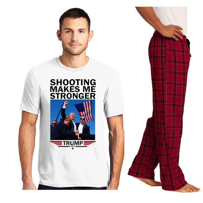 Shooting Makes Me Stronger Donald Trump 2024 Pajama Set