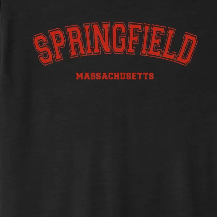 Springfield Massachusetts Ma Red Letter On Springfield ChromaSoft Performance T-Shirt