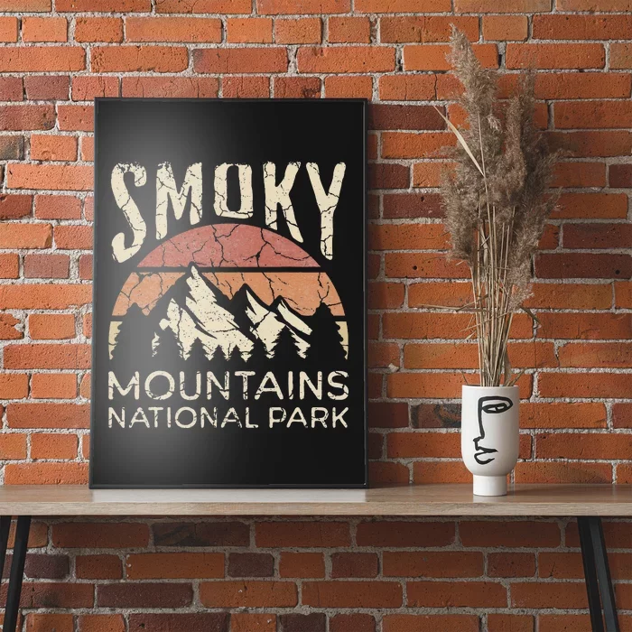 Smoky Mountains National Park Tennessee Hiking Outdoors Poster