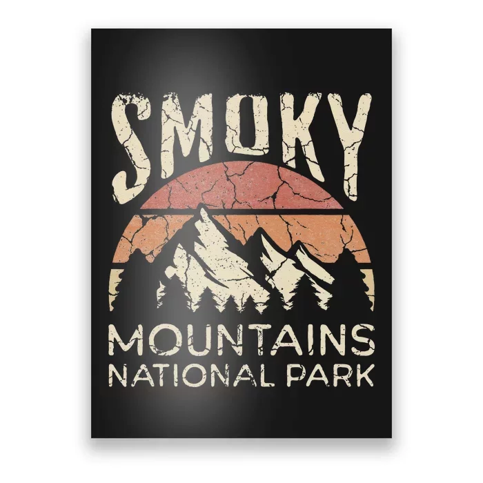 Smoky Mountains National Park Tennessee Hiking Outdoors Poster