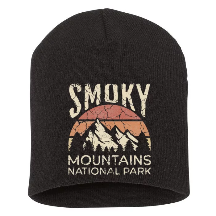 Smoky Mountains National Park Tennessee Hiking Outdoors Short Acrylic Beanie