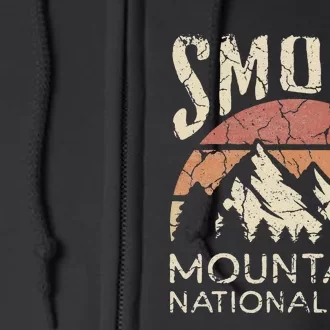 Smoky Mountains National Park Tennessee Hiking Outdoors Full Zip Hoodie