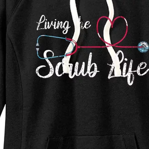 Stethoscope Medical Nursing Scrub Life Nursery Women's Fleece Hoodie