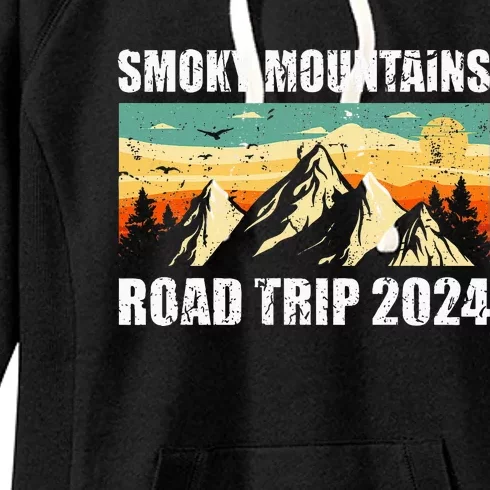 Smoky Mountains National Park Traveling 2024 Road Trip Women's Fleece Hoodie