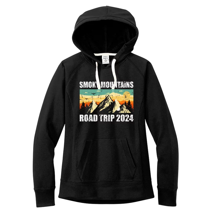 Smoky Mountains National Park Traveling 2024 Road Trip Women's Fleece Hoodie