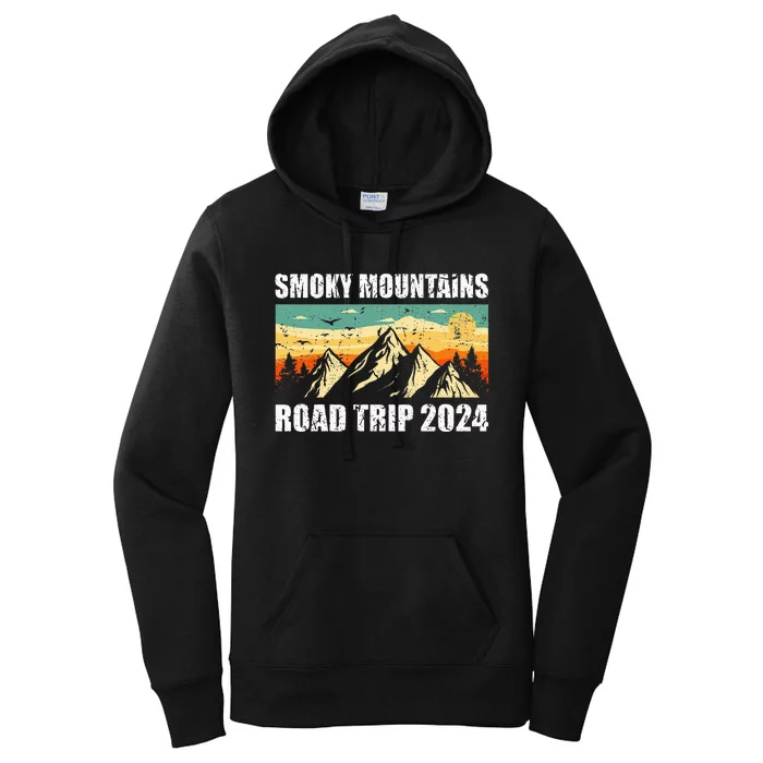 Smoky Mountains National Park Traveling 2024 Road Trip Women's Pullover Hoodie