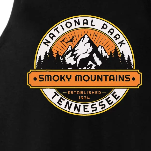 Smoky Mountains National Park Tennessee Hiking Outdoors Ladies Tri-Blend Wicking Tank