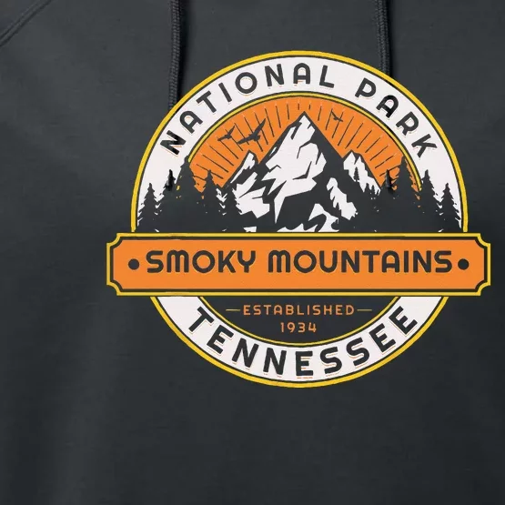 Smoky Mountains National Park Tennessee Hiking Outdoors Performance Fleece Hoodie