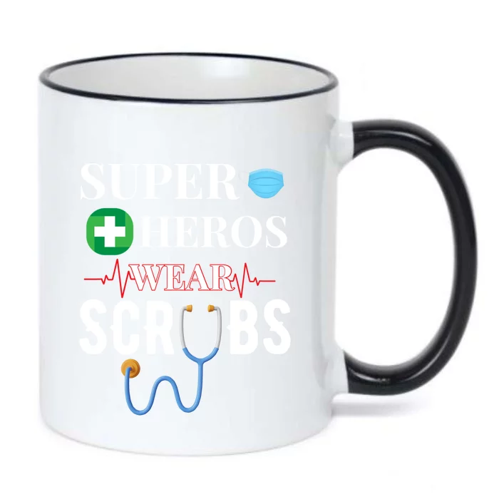 Superheroes Medical Nurse Appreciation Gift Black Color Changing Mug