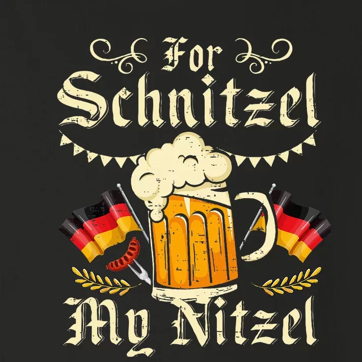 Schnitzel My Nitzel Funny Oktoberfest Toddler Long Sleeve Shirt