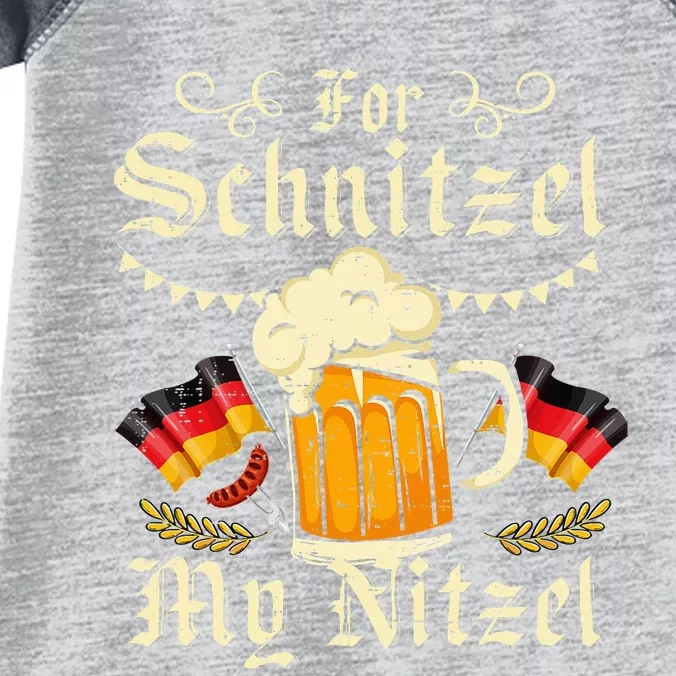 Schnitzel My Nitzel Funny Oktoberfest Infant Baby Jersey Bodysuit