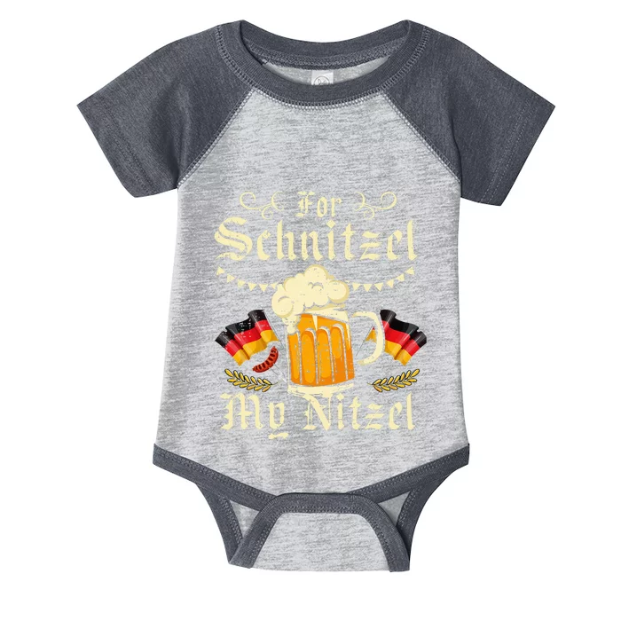 Schnitzel My Nitzel Funny Oktoberfest Infant Baby Jersey Bodysuit