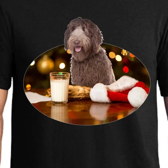 Santa Milk N Cookies Dog Labradoodle Meaningful Gift Pajama Set