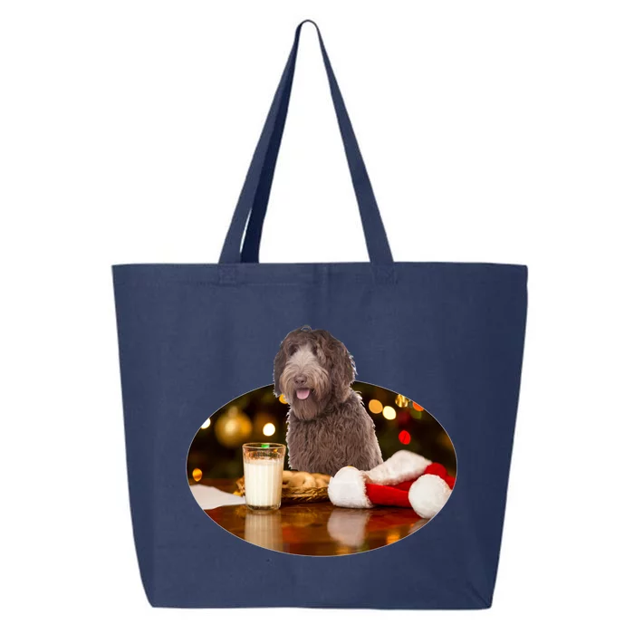 Santa Milk N Cookies Dog Labradoodle Meaningful Gift 25L Jumbo Tote