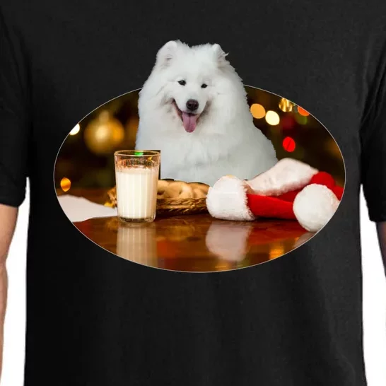 Santa Milk N Cookies Dog Samoyed Gift Pajama Set