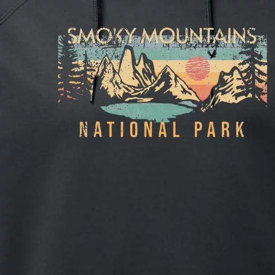 Smoky Mountains National Park Performance Fleece Hoodie