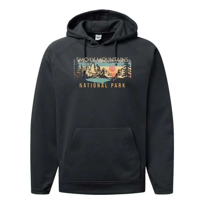 Smoky Mountains National Park Performance Fleece Hoodie