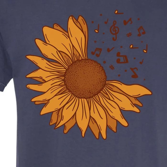 Sunflower Musical Notes Garment-Dyed Heavyweight T-Shirt