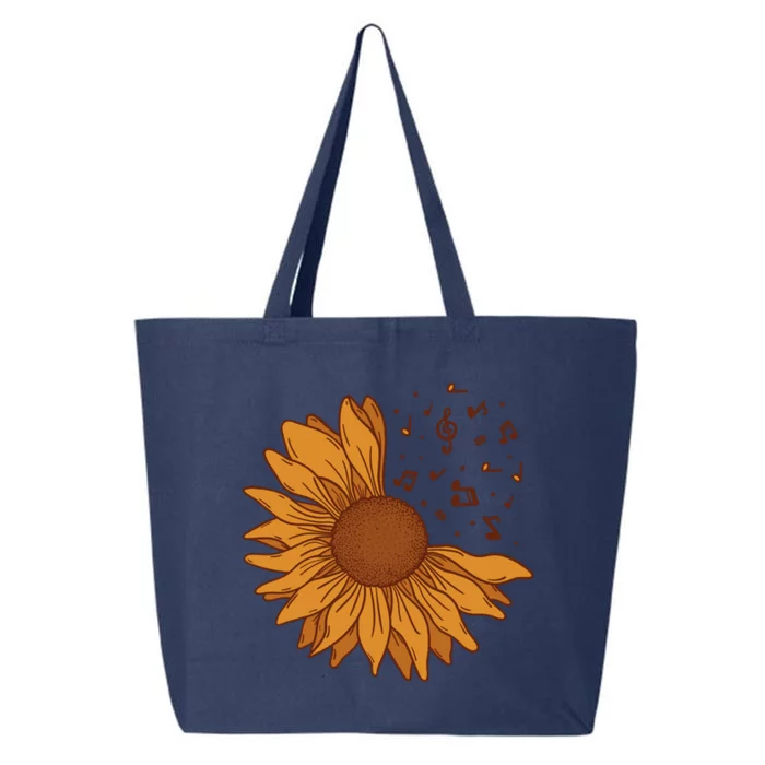 Sunflower Musical Notes 25L Jumbo Tote