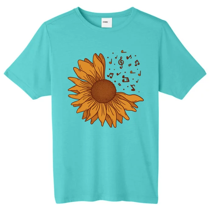 Sunflower Musical Notes ChromaSoft Performance T-Shirt