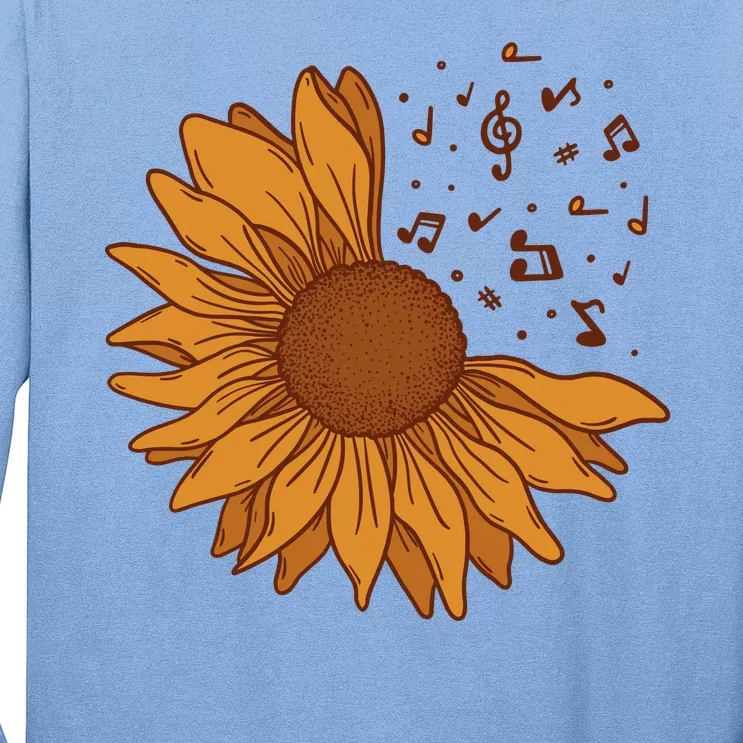 Sunflower Musical Notes Long Sleeve Shirt