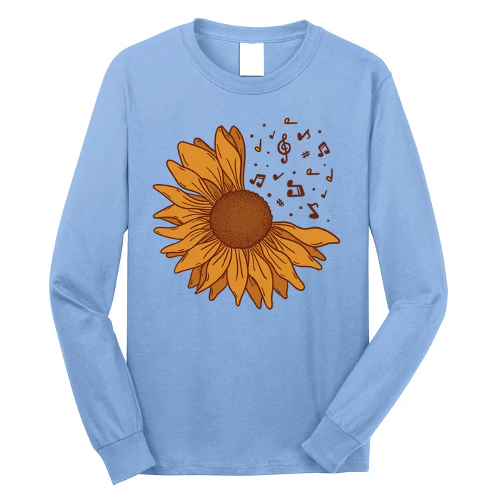 Sunflower Musical Notes Long Sleeve Shirt