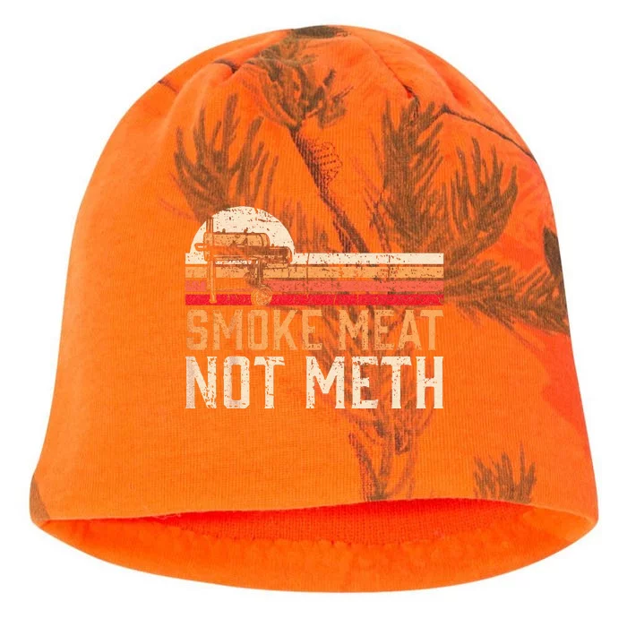 Smoke Meat Not Meth Brisket BBQ Grill Kati - Camo Knit Beanie