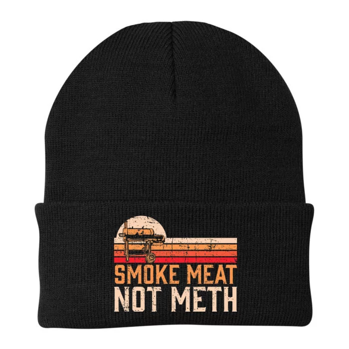 Smoke Meat Not Meth Brisket Bbq Grill Knit Cap Winter Beanie