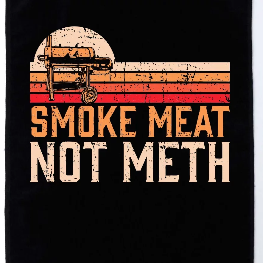 Smoke Meat Not Meth Brisket Bbq Grill Platinum Collection Golf Towel