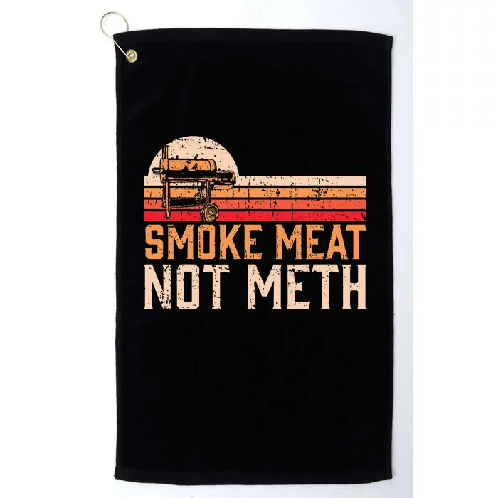 Smoke Meat Not Meth Brisket Bbq Grill Platinum Collection Golf Towel