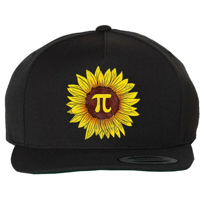 Sunflower Math Nerd Pi Symbol Pi Day Wool Snapback Cap