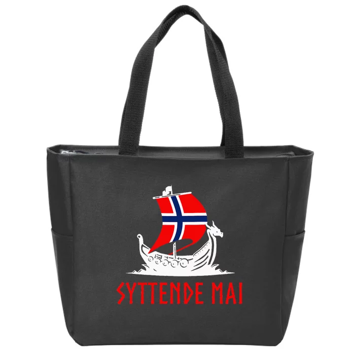 Syttende Mai Norwegian Norway Zip Tote Bag