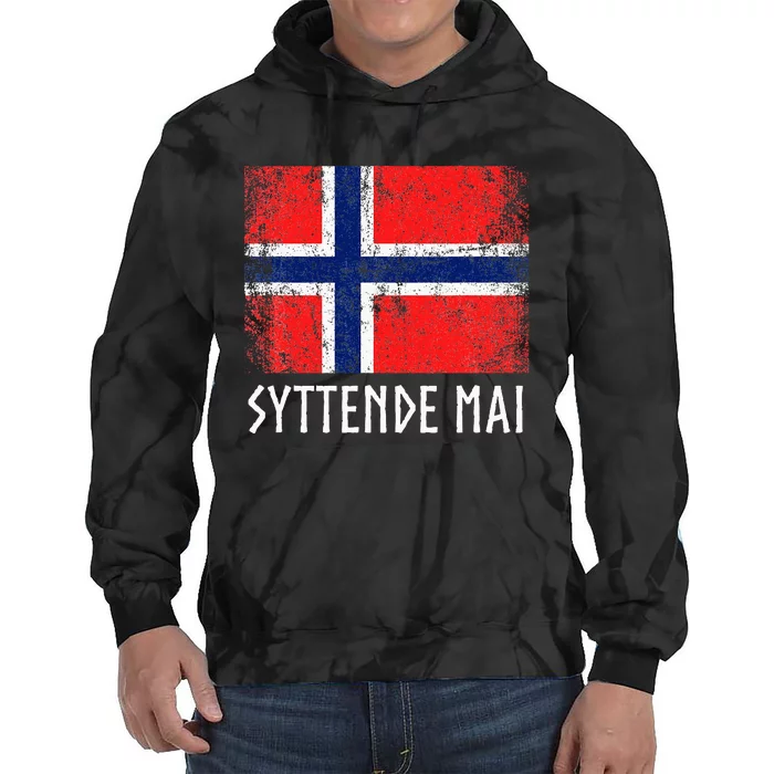 Syttende Mai Norwegian Norway Tie Dye Hoodie