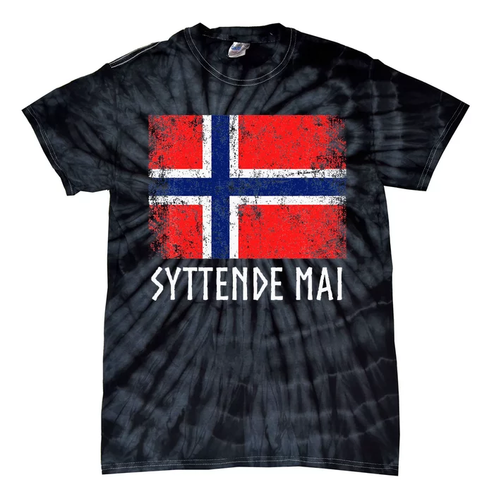 Syttende Mai Norwegian Norway Tie-Dye T-Shirt