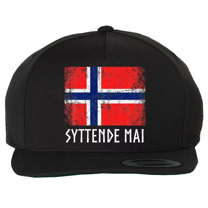 Syttende Mai Norwegian Norway Wool Snapback Cap