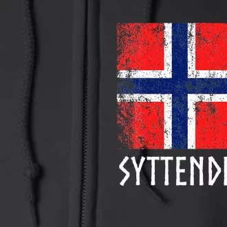 Syttende Mai Norwegian Norway Full Zip Hoodie