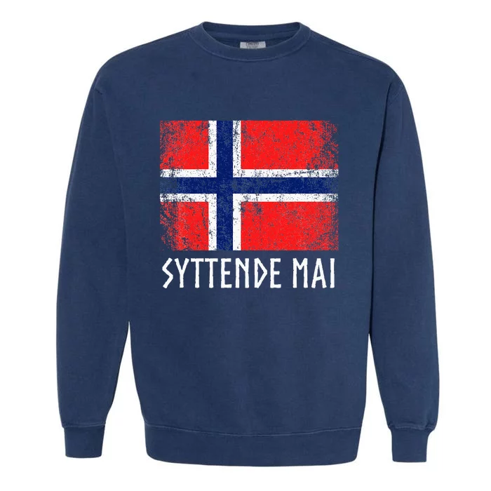 Syttende Mai Norwegian Norway Garment-Dyed Sweatshirt