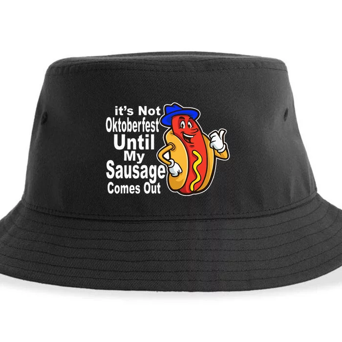 Sausage Meme Oktoberfest Costume Funny Joke Bavarian German Sustainable Bucket Hat