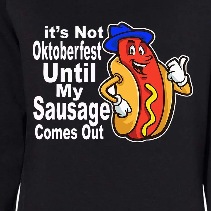 Sausage Meme Oktoberfest Costume Funny Joke Bavarian German Womens California Wash Sweatshirt