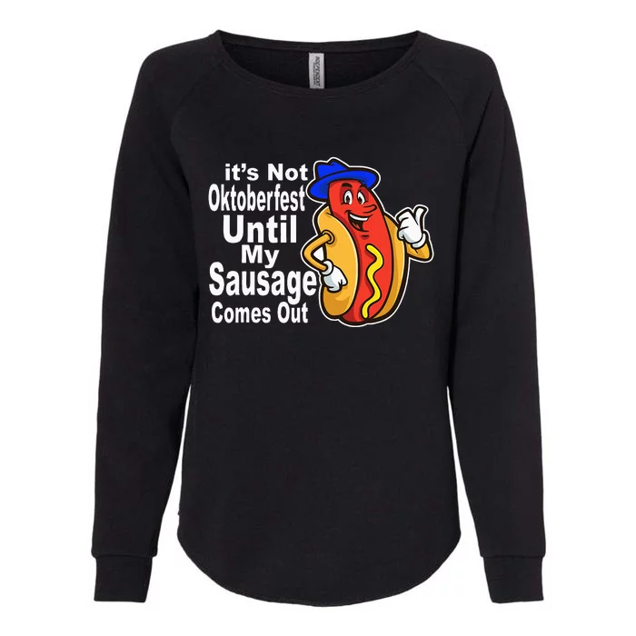 Sausage Meme Oktoberfest Costume Funny Joke Bavarian German Womens California Wash Sweatshirt